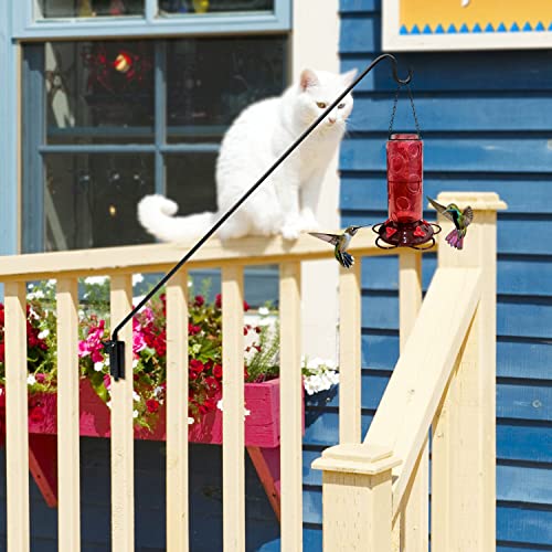 ERYTLLY 2 Packs Heavy Duty Deck Hook Wall Mounted, Extensible and Adjustable Deck Hook for Hanging Bird Feeder, Plants, Suet Baskets,Wind Chimes,Lanterns and More - Image 5