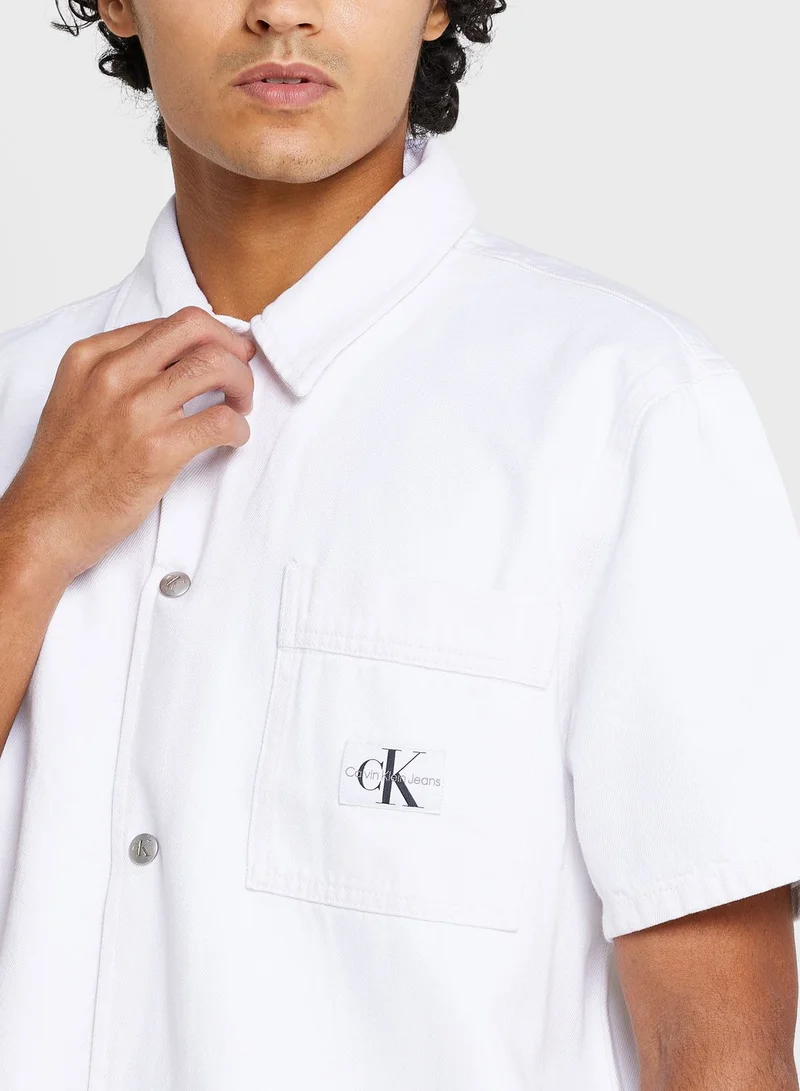 Calvin Klein Jeans Light Wash Denim Shirts