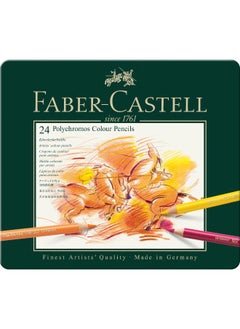 FABER-CASTELL FC Colour Pencil Polychromos tin of 24 