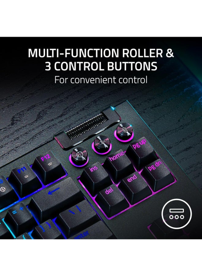 Razer BlackWidow V4 Tenkeyless HyperSpeed Wireless Mechanical Gaming Keyboard, TKL, Hot-Swappable Switches, Orange Mechanical Switch, Per-Key RGB Chroma Lighting, 2.4GHz HyperSpeed + Bluetooth, USB-C, Compact Gaming Keyboard | RZ03-05480100-R3M1 - Image 5