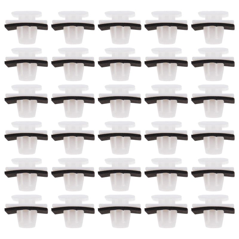 ECSiNG 30Pcs Lower Door Mounting Side Skirts Trim Clips 75315S9A004 Compatible with Honda CRV Protective Lower Door Mounting Trim Clips