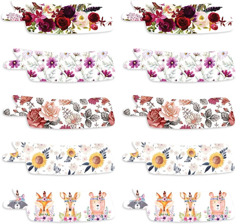 A Simple Patch Nasogastric or Oxygen Tube precut Adhesive Tape Floral Mix x 10 Pack Mix Pack - Image 1