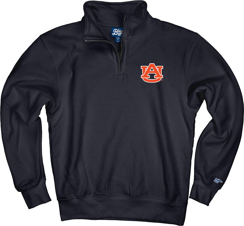 Blue 84 Men's Auburn Tigers Quarter Zip Sweatshirt Icon Team Color, Team Color, Large - Image 3