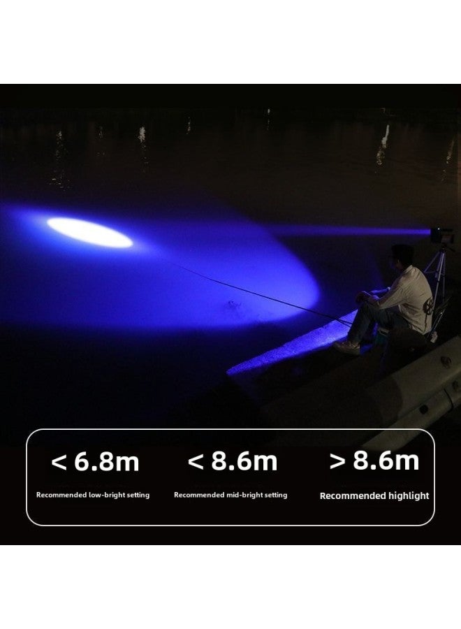 Walson H806 Night Fishing Light Laser Cannon Blue Light Fishing Light Strong Light Super Bright High Power Fishing Special Wild Fishing-Color:Laser Cannon Fishing Light Comes Standard With + 1.3m Large Tripod - Image 4