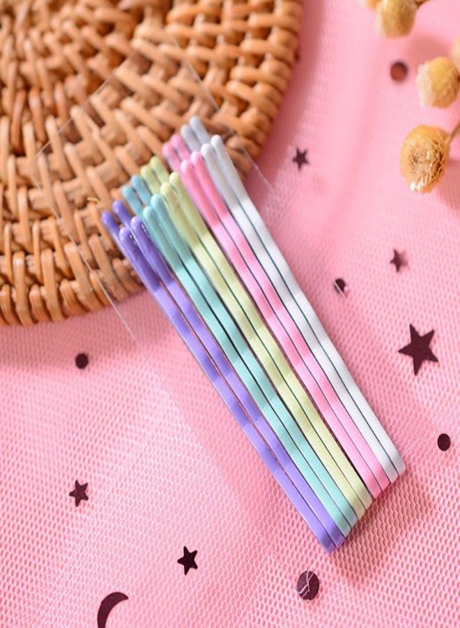 VEDETIC® Colored Hair Bobby Pins | Girl Rainbow Magnoloran Wavy Bobby Pins Hair Clip Hairpin Hairdressing - 35 Pieces - Image 3