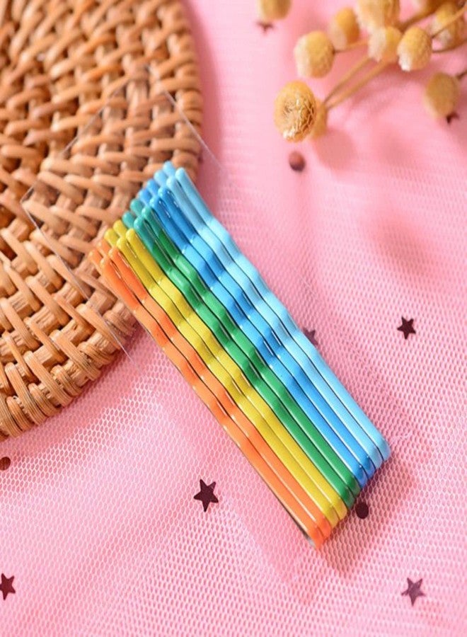 VEDETIC® Colored Hair Bobby Pins | Girl Rainbow Magnoloran Wavy Bobby Pins Hair Clip Hairpin Hairdressing - 35 Pieces - Image 5