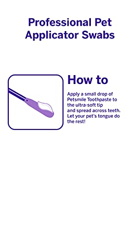 Petsmile Professional Pet Toothpaste Applicator Swabs - Cat & Dog Toothbrush Alternative - Dental Care for Small & Large Pets - Cat & Dog Teeth Cleaning - Dog Toothpaste Not Included (50 Swabs) - Image 4