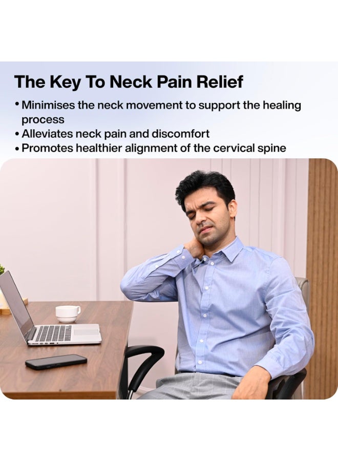 Adjustable Soft Cervical Collar - Neck Support for Pain & Spine Pressure Relief - Practical & Easy-to-Use Daily Brace - Image 4