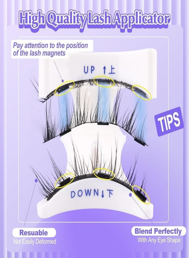 DREWTA Magnetic Eyelashes Without Eyeliner - Natural Reusable Manga Lashes Kit with Applicator, No Glue Needed, 1 Pair Anime-Inspired Magnetic Lashes for Cosplay & Everyday Use - Image 5