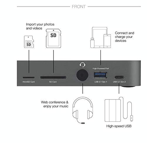 OWC 14Port Thunderbolt 3 Dock with Cable Compatible with Windows PC and Mac Silver OWCTB3DK14PSL - Image 3