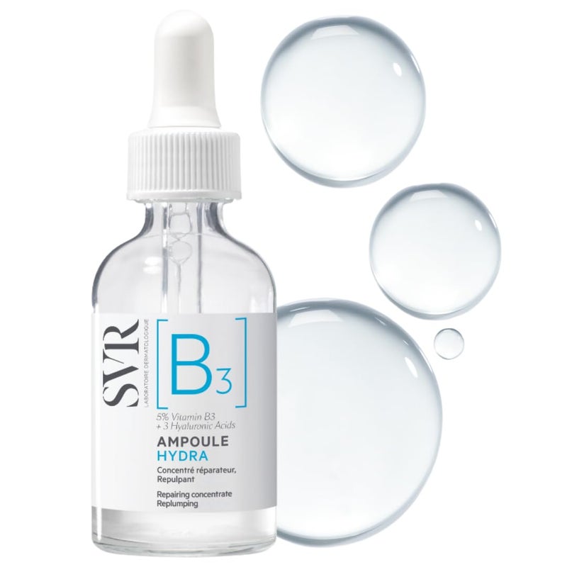 SVR SVR [B3] Concentrate Hydra Plumping Face Serum With Niacinamide And 3 Types Of Hyaluronic Acid. Moisturize, Visibly Plumps And Reduces The Appearance Of Fine Lines. Fragrance Free Care, 1 Fl.oz.