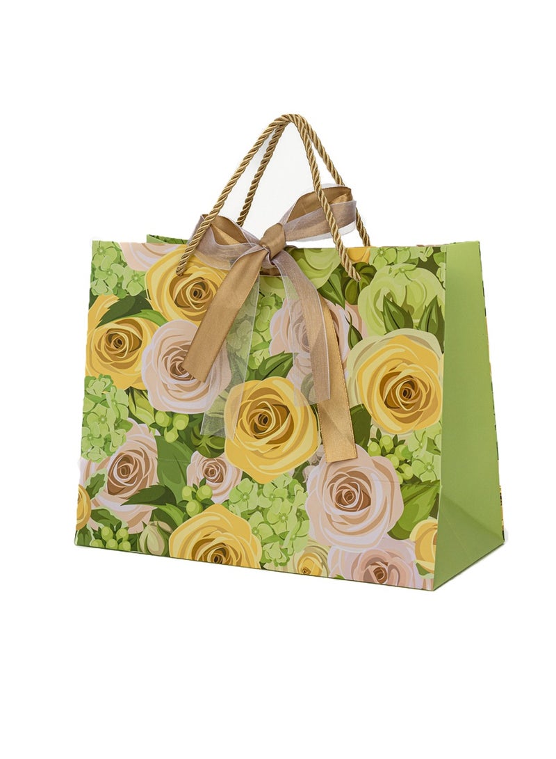 Via Saffi Gift Bags 20 Piece Set - 25x12x20cm Premium Party Favor Bags for Birthday, Wedding,Holidays - Bulk Gift Packaging with Handles＆Ribbon,Kraft Gift Bags - Image 1