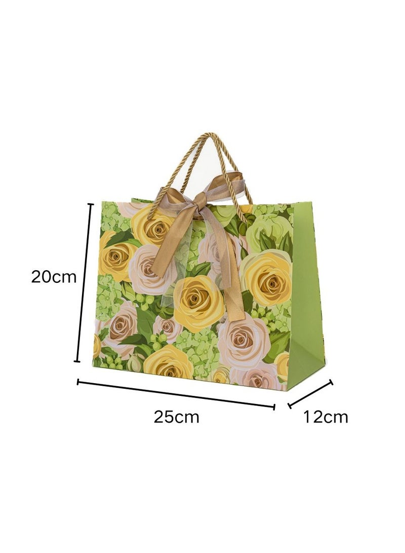 Via Saffi Gift Bags 20 Piece Set - 25x12x20cm Premium Party Favor Bags for Birthday, Wedding,Holidays - Bulk Gift Packaging with Handles＆Ribbon,Kraft Gift Bags - Image 2