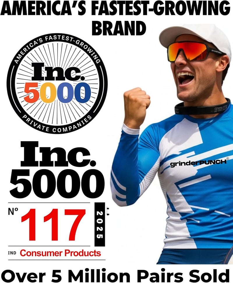 grinderPUNCH Trendy widespread design Running Baseball Sunglasses for Men Women Sports Cycling Glasses Softball Sunglasses UV400 Polarized Protection Labor saving - Image 5