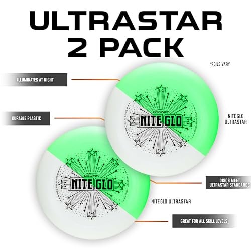 Discraft قرص فريسبي رياضي ديسكرافت جلو أولتراستار (نايت جلو) - Image 4