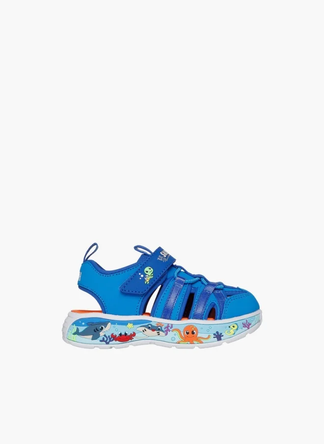 سكيتشرز Play Scene Splash Sandals With Hook & Loop Sandals - 407041N-Ltbl-Cp