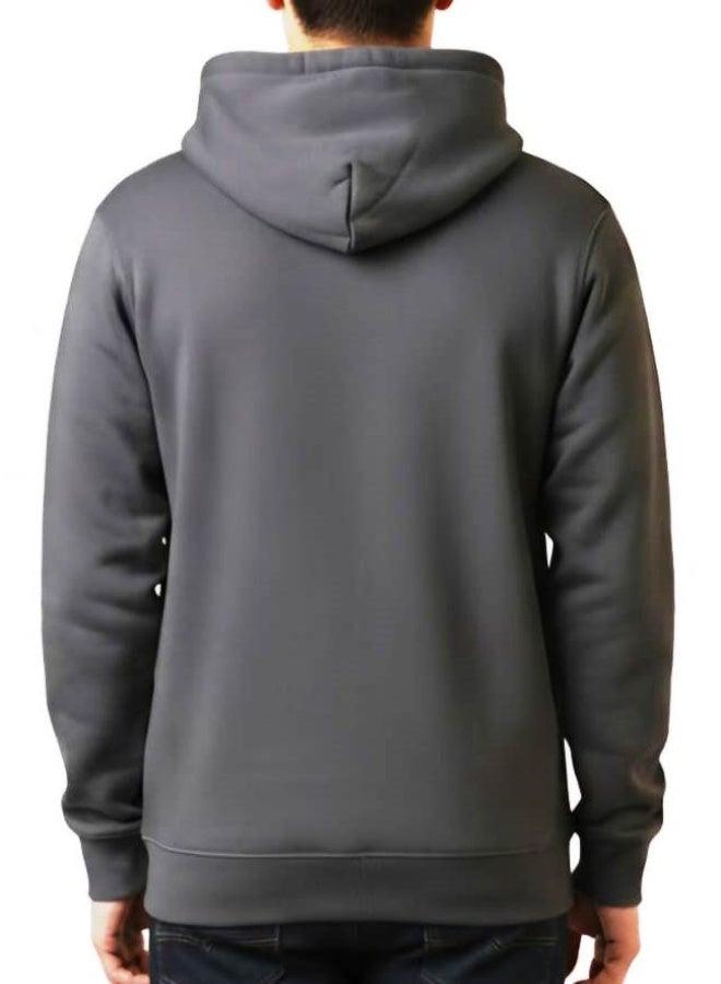 Oversize Hoodie Plain Charcoal - Image 3
