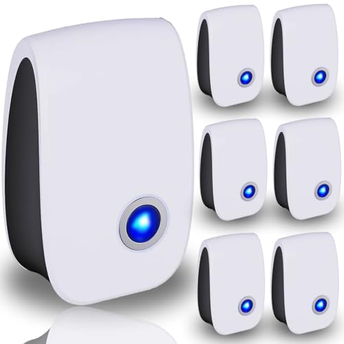 Ariie Ultrasonic Pest Repellent Indoor, Pest Control for Rodents, Mosquitoes, Ants, Cockroaches, Rat, Mice, Fleas, Beetles and Other Insects, Non-Toxic, Safe for Humans, Home, Office, Hotel (6 Packs) - Image 1