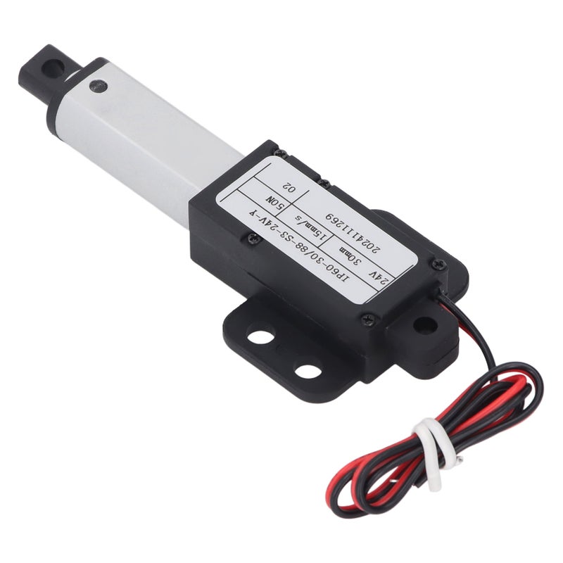 Mini Electric Linear Actuator 24V 30mm Stroke 50N Thrust 15mm/s Speed IPX4 Water Proof Electric Push Rod - Image 1