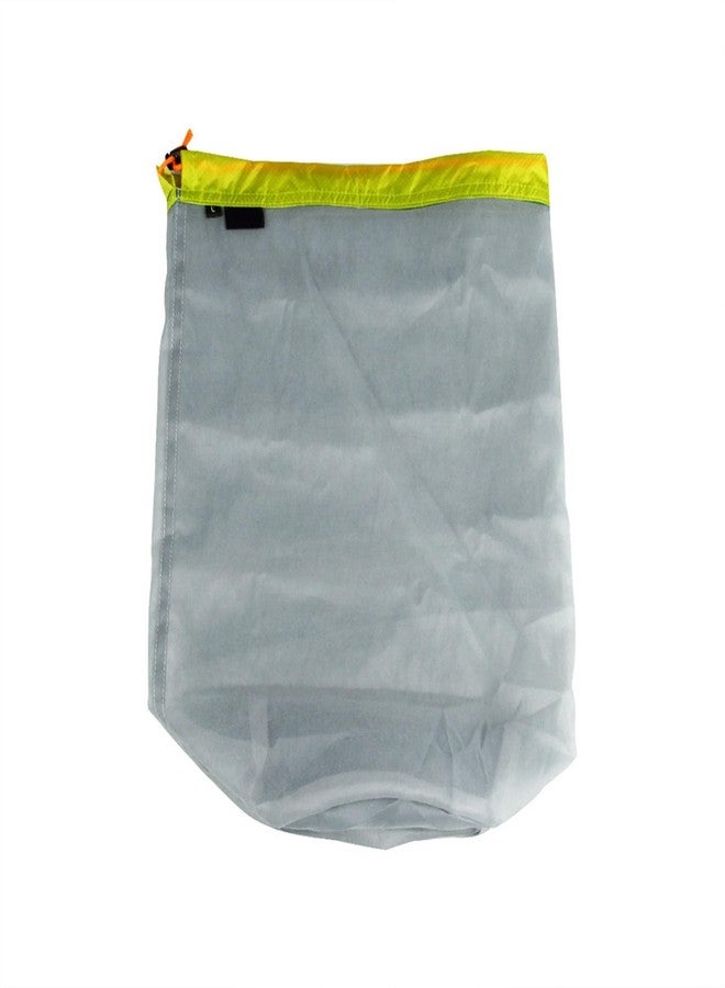 VGEBY1 Camping Mesh Storage Bag, Ultralight Nylon Drawstring Mesh Sack Stuff Storage Bag for Outdoor Travel Hiking (L-Green) - Image 4