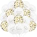 Lcnjscgo 50Pcs Engagement Balloons Engagement Party Decorations He Asked balloons She Said Yes Balloons Gold Confetti Latex Balloon Bridal Shower Engagement Wedding Party Decoration - Image 3