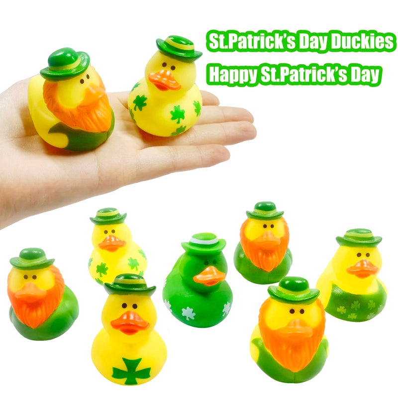 Holydeck 27 PCS St. Patrick's Day Rubber Ducks Baby Showers Accessories Mini 2.16" Duckies Bath Toys for Kids Girls Boys St. Patrick's Day Party Favors Gift Exchange (St. Patrick's) - Image 2