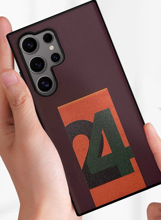 CATANES Samsung Galaxy S24 Ultra Case Hard PC Case with Print Design Luxury and Durable Case Cover Thin & Lightweight Case - Image 5