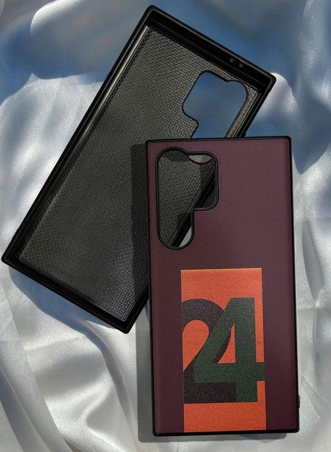 CATANES Samsung Galaxy S24 Ultra Case Hard PC Case with Print Design Luxury and Durable Case Cover Thin & Lightweight Case - Image 4