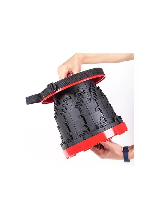 VIO Portable Compact Retractable Folding Camping Telescopic Stool Durable Collapsible Upgraded Height Adjustable for Outdoor Fishing Hiking Gardening Travel Picnic Barbecue BBQ Load Capacity 400 LBS  - Image 1