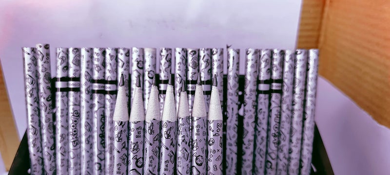 KICKZU Paper Pencils #2B Plantable seed Extra Dark Black | Printed Pencil for Kids School Office Artist | Eco-Friendly Paper Pencils with Plantable Seed | Writing, Sketching, Drawing - Image 2