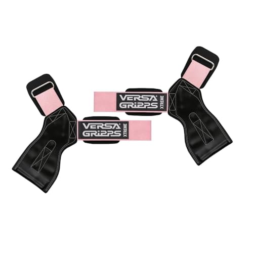 Versa Gripps Xtreme Wrist Straps Made in USA Patented VersaBridge Grip with UShaped Carpal Support for Weightlifting RL Blush - Image 1