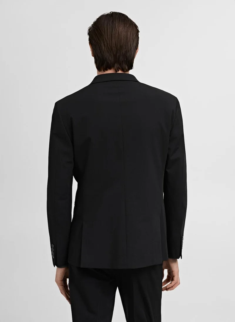 Mango Man Super slim-fit suit jacket in stretch fabric