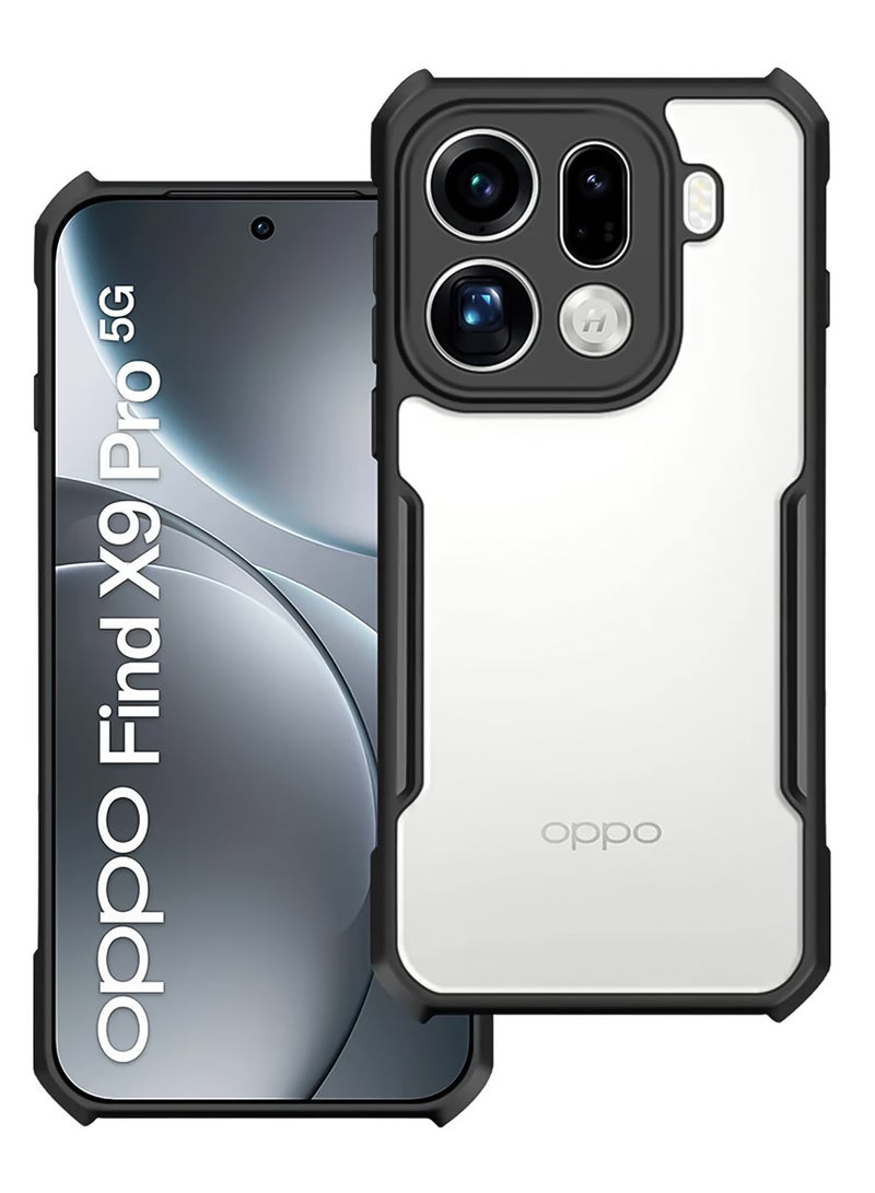 إكسوند غطاء لهاتف OPPO Find X9 Pro بتصميم إطار مرتفع حول العدسة للحماية من الخدوش، ومصدّ TPU وPC لامتصاص الصدمات، وهيكل نحيف مقاوم للاصفرار. - Image 1