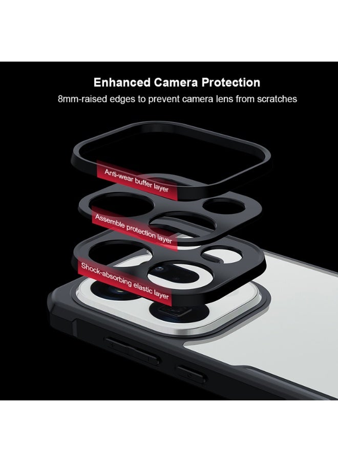 إكسوند غطاء لهاتف OPPO Find X9 Pro بتصميم إطار مرتفع حول العدسة للحماية من الخدوش، ومصدّ TPU وPC لامتصاص الصدمات، وهيكل نحيف مقاوم للاصفرار. - Image 3