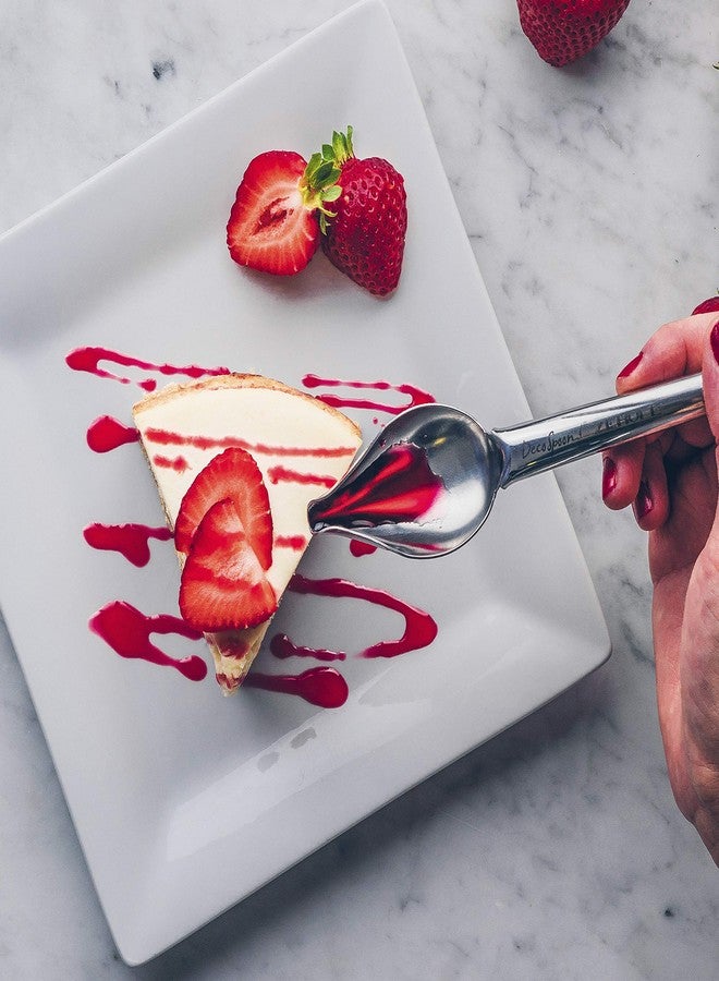 زيرول طقم ملاعق زيرول ديكو من الفولاذ المقاوم للصدأ، فضي، 9 بوصات - Image 3