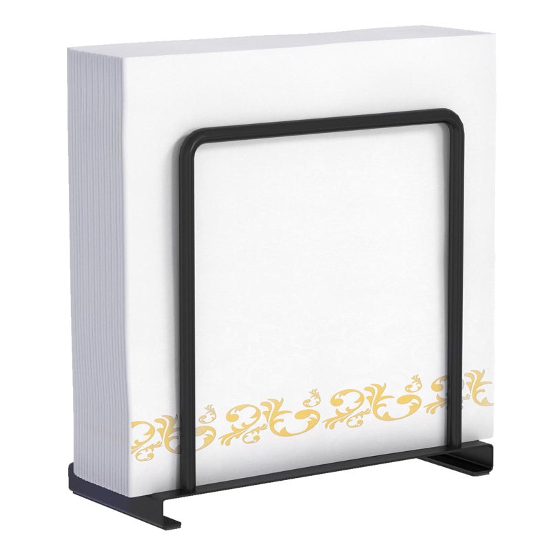 Napkin Holder for Table Metal Napkin Holder for Kitchen Dining Standing Paper Napkin Storage for Table Countertop Black