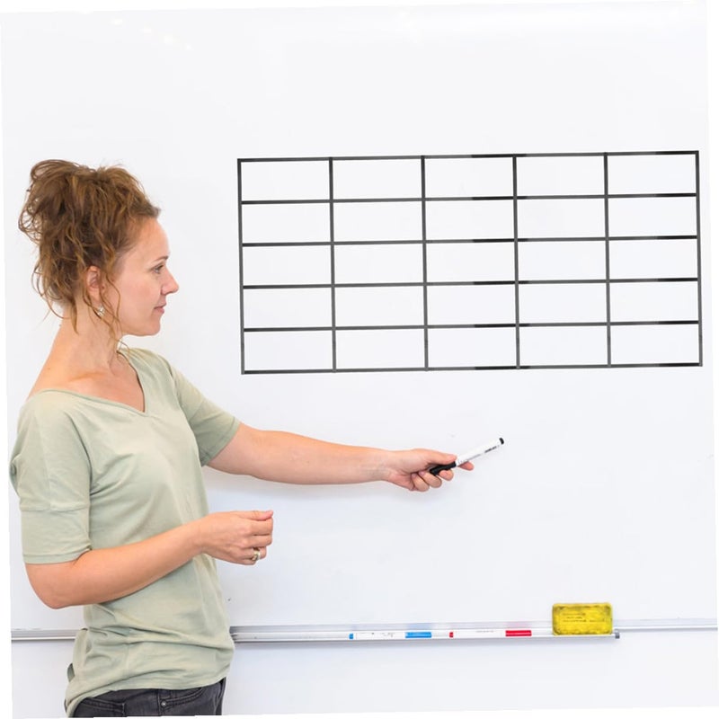 VILLCASE 10pcs Black Pet Film Whiteboard Edge Tape Ultra-Thin Dry Erase Board Striping Tape Flexible Electrical Insulation for School Office Organization - Image 5