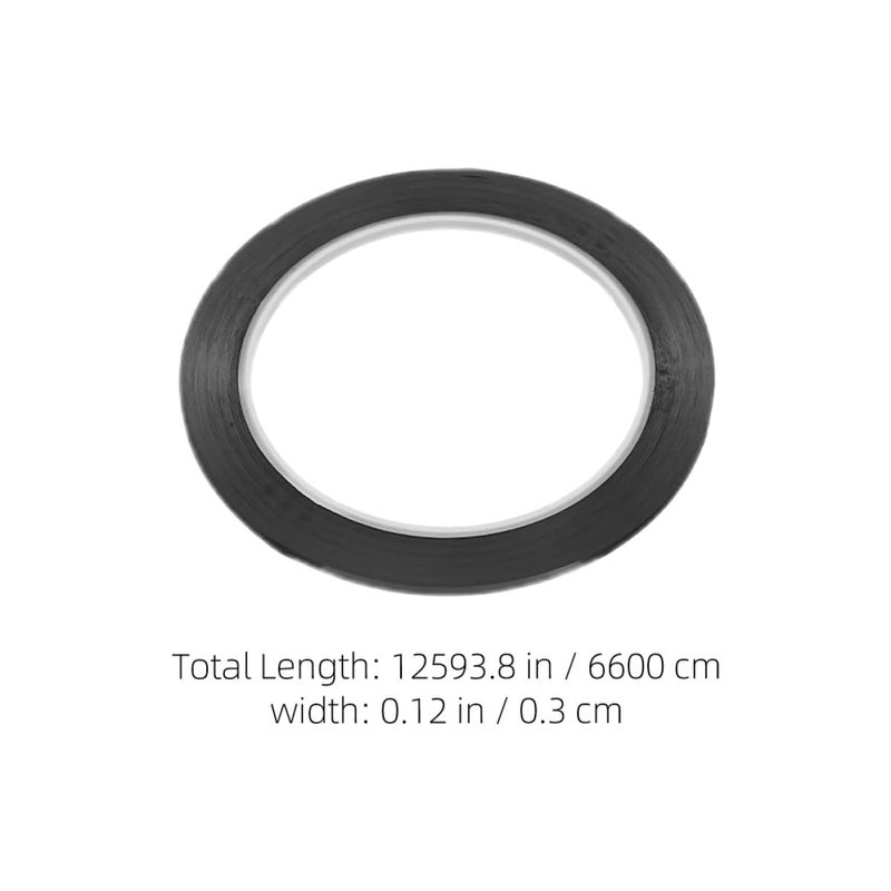 VILLCASE 10pcs Black Pet Film Whiteboard Edge Tape Ultra-Thin Dry Erase Board Striping Tape Flexible Electrical Insulation for School Office Organization - Image 2