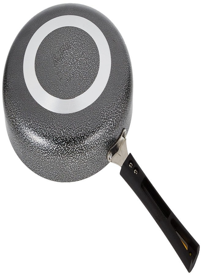 Anjali Diamond Nonstick Fry Pan with S.S. Lid, Diameter 24cm, (Capacity 1920ML), Black/Hammertone Color, Backlite Handles for fire Resistance, Aluminum Utensils with PTFE Nonstick Coating. - Image 4