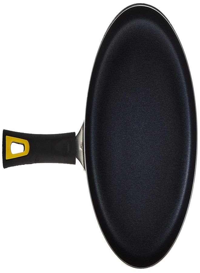 Anjali Diamond Nonstick Fry Pan with S.S. Lid, Diameter 24cm, (Capacity 1920ML), Black/Hammertone Color, Backlite Handles for fire Resistance, Aluminum Utensils with PTFE Nonstick Coating. - Image 3