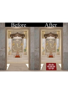 ABS HERBALS ABS HERBALS Rangoli Sticker Kolam Sticker for Wall Tile Floor Steel Sticker Model MB1  - Image 3