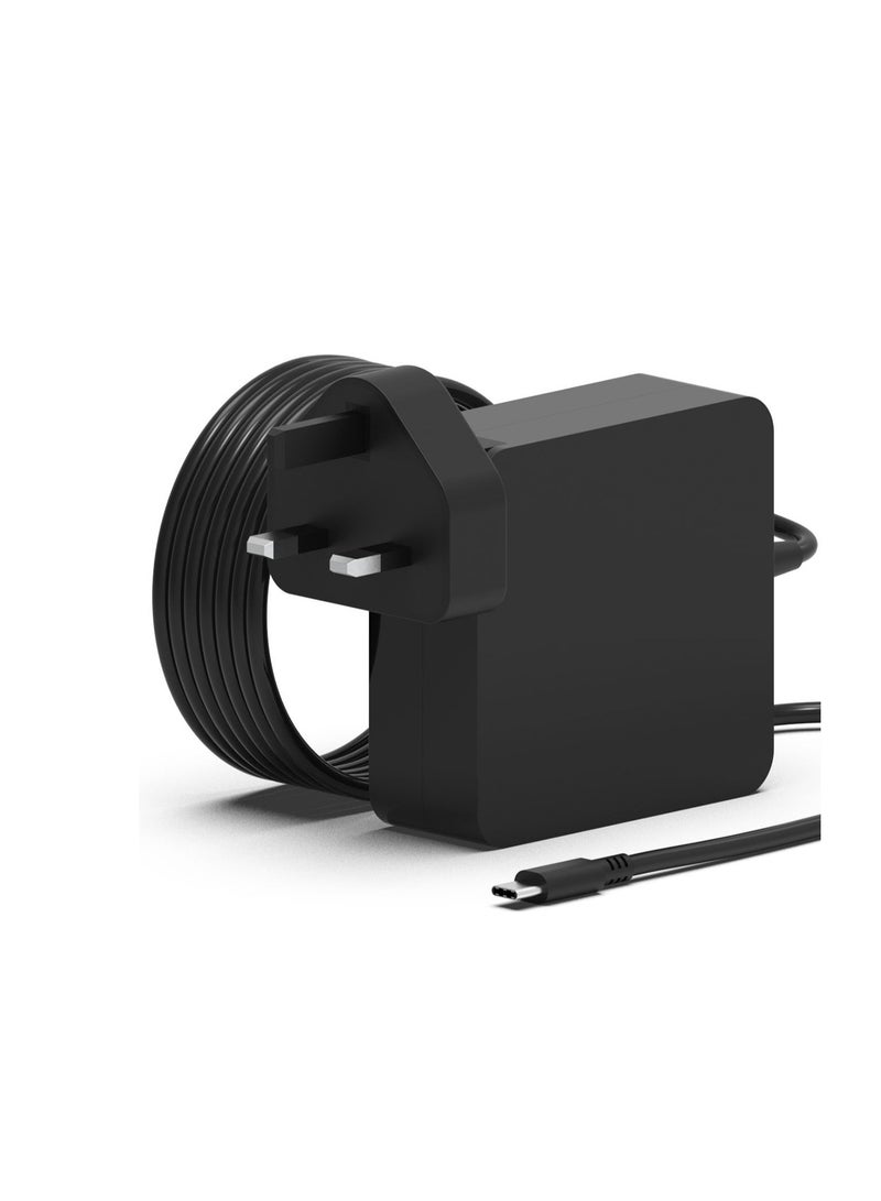 Terabyte Universal 65W USB C Charger - USB C Laptop Charger : for Huawei/Lenovo/HP/Asus/Dell/Samsung/Acer/Mac Book pro And All Computer or Smart Phones, Fast Type C AC Power Adapter Cord - Image 1