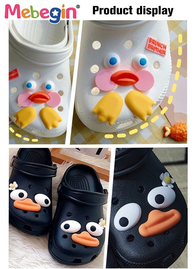 MEBEGIN 20 Pieces 3D Cartoon Design for Crocs Footwear, Funny Expressions Accessories Set for Shoes, DIY Matching Shoe Decoration, Dazzling Colorful Hole Shoe Jewelry Charms, Easy to Install and Take off(Not Incleded Shoes)  - Image 4