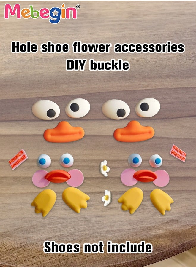 MEBEGIN 20 Pieces 3D Cartoon Design for Crocs Footwear, Funny Expressions Accessories Set for Shoes, DIY Matching Shoe Decoration, Dazzling Colorful Hole Shoe Jewelry Charms, Easy to Install and Take off(Not Incleded Shoes)  - Image 5