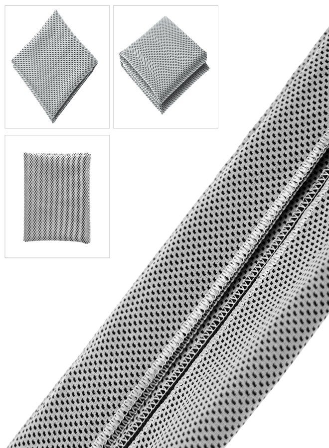 Biange Cooling Towels (40"x 12", Pack of 10) for Neck and Face, Cold Towel for Hot Weather, Sports, Workout, Fitness, Gym, Yoga, Golf, Pilates, Travel, Camping & More - Image 3