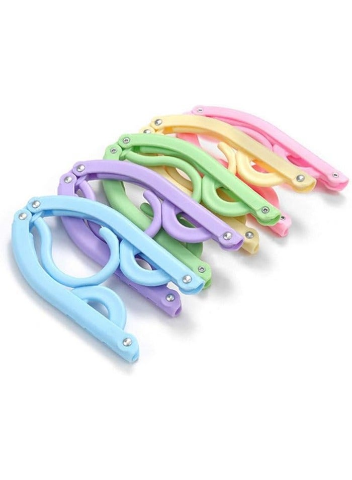 10 Pcs Travel Hangers Cruise Ship Essentials Accessories Portable Folding Clothes Hanger Foldable Drying Rack - Image 1