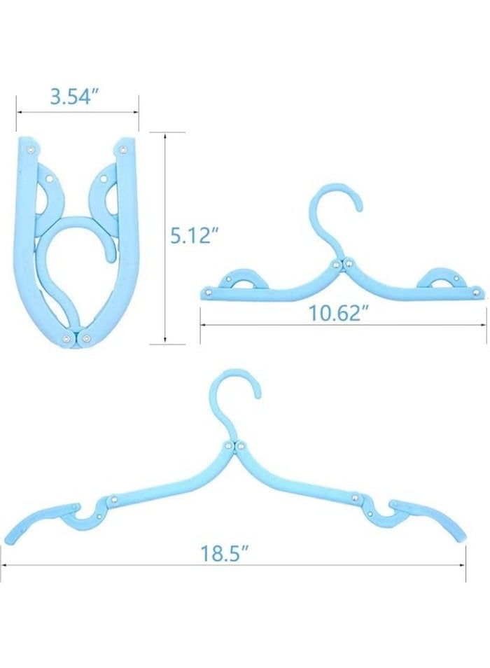10 Pcs Travel Hangers Cruise Ship Essentials Accessories Portable Folding Clothes Hanger Foldable Drying Rack - Image 3
