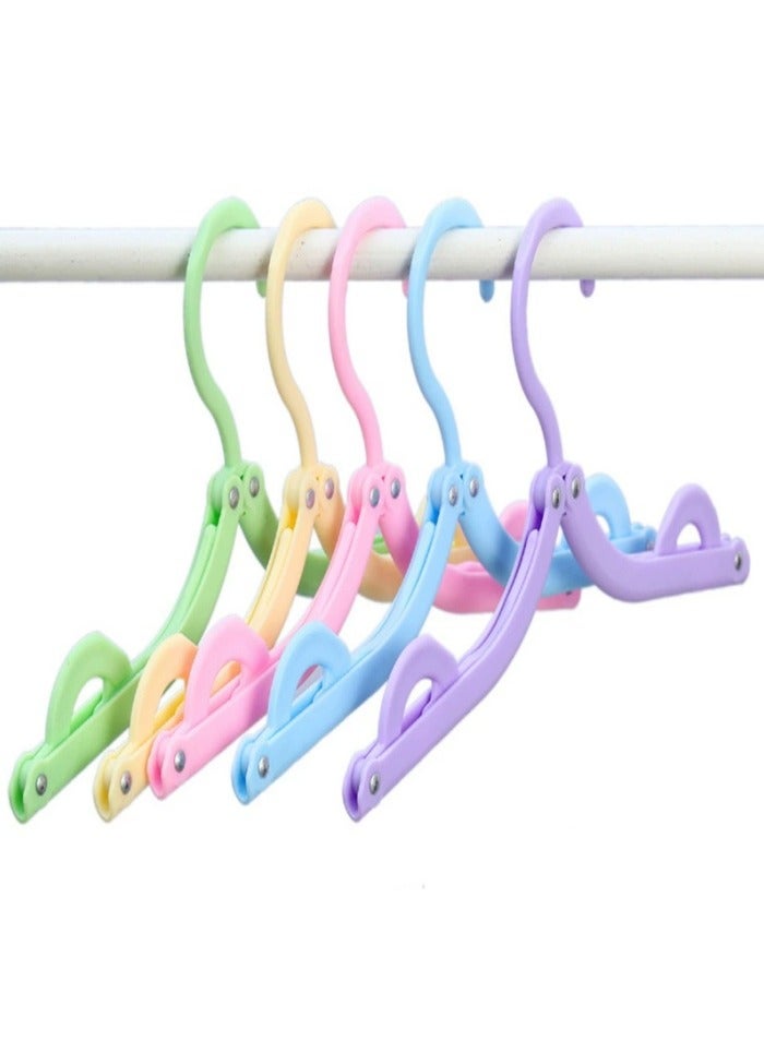 10 Pcs Travel Hangers Cruise Ship Essentials Accessories Portable Folding Clothes Hanger Foldable Drying Rack - Image 5