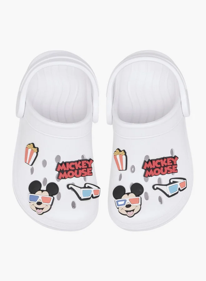 ديزني Boys Mickey Mouse Jibbitz Clogs with Backstrap