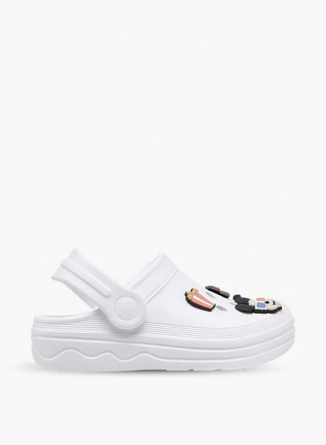 Disney Boys Mickey Mouse Jibbitz Clogs with Backstrap